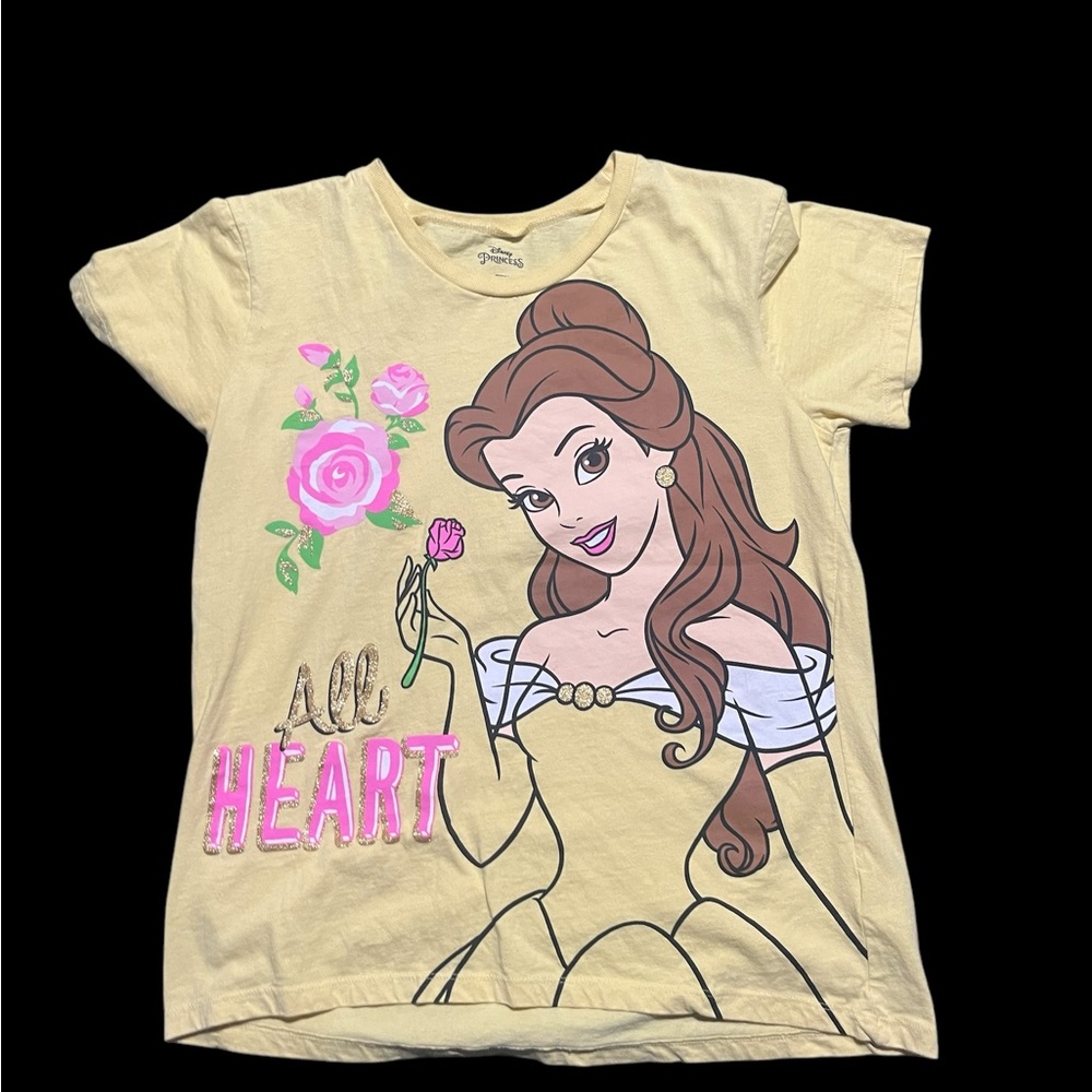Disney Princess Belle Yellow Kids T-Shirt